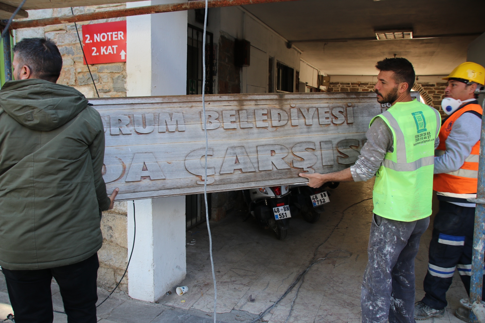 BODRUM GIDA ÇARŞISI'NDA ÇALIŞMALAR HIZ KAZANDI