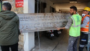 BODRUM GIDA ÇARŞISI'NDA ÇALIŞMALAR HIZ KAZANDI