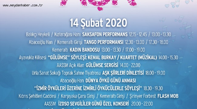 Büyükşehir'in 14 Şubat etkinlikleri gün boyu sürecek