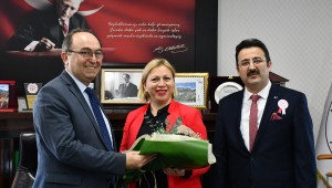 DEFTERDAR ŞİMŞEK'TEN, BELEDİYE BAŞKANI ELÇİN'E ZİYARET