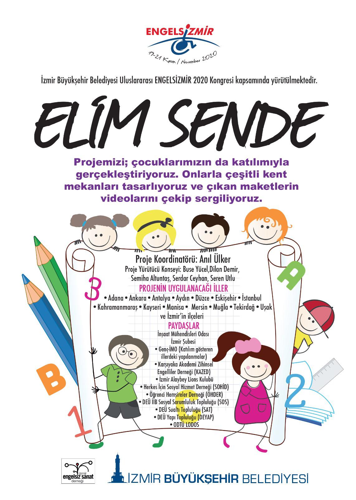 Elim Sende projesi 15 ilde başlıyor