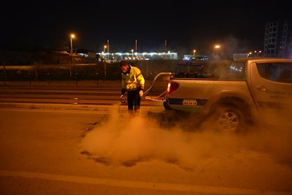 İLAÇLAMA ÇALIŞMALARI SÜRÜYOR