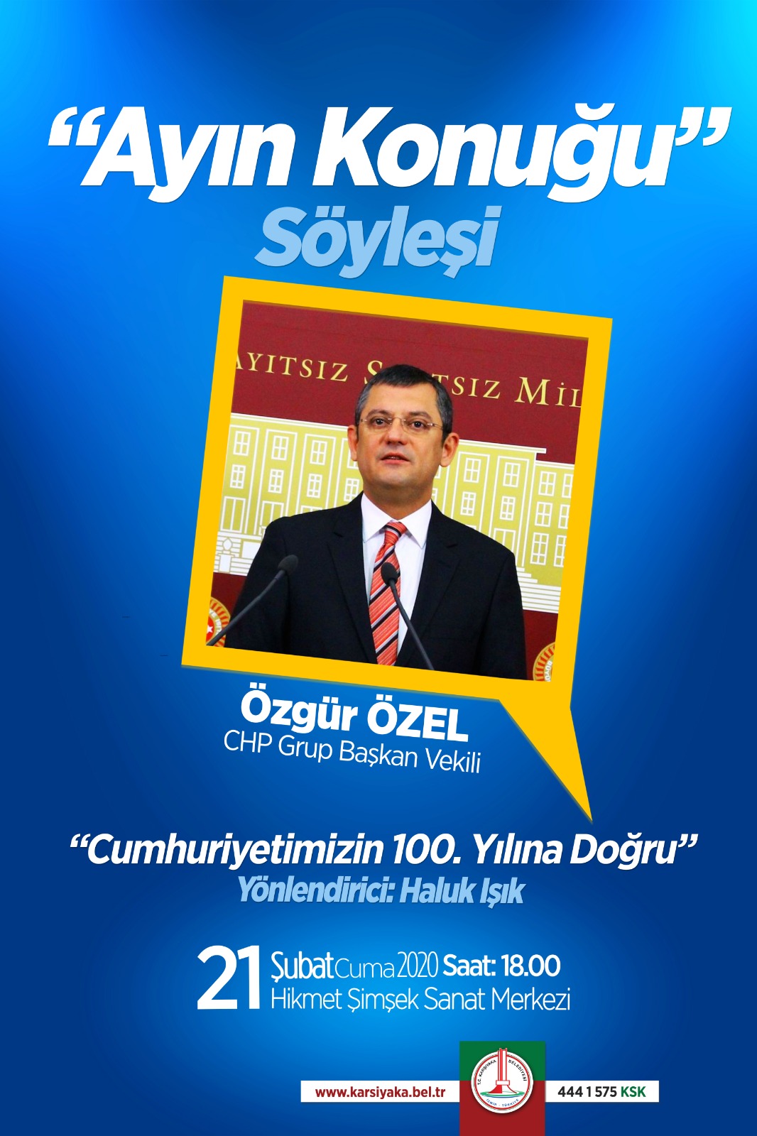 Karşıyaka'da Ayın Konuğu Özgür Özel