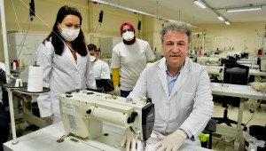 Altın Bilezik Atölyesi'nde maske üretimine başlandı