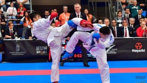 Bağcılarlı karateci Macaristan'dan altın madalyayla döndü