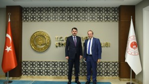 BAKAN KURUM, HANÇERLİ'Yİ MAKAMINDA KONUK ETTİ