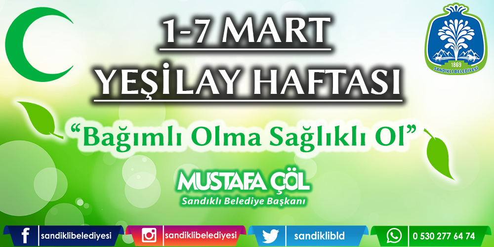 BAŞKAN MUSTAFA ÇÖL'DEN YEŞİLAY HAFTASI MESAJI