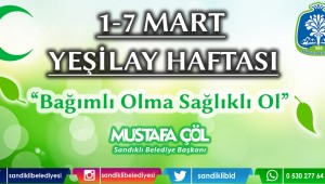 BAŞKAN MUSTAFA ÇÖL'DEN YEŞİLAY HAFTASI MESAJI