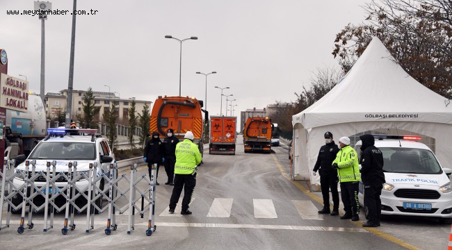 BÜYÜKŞEHİR'DEN GÖLBAŞI KARANTİNA BÖLGESİNE ÖZEL DEZENFEKSİYON