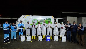 DULKADİROĞLU DEZENFEKTE EKİBİNDEN SAĞLIK ÇALIŞANLARINA ANLAMLI DESTEK