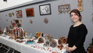 Ferda Şener El Sanatları Sergisi, Hasan Ali Yücel Kültür Merkezi'nde Açıldı