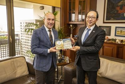 Japon Başkonsolos Nishimaki'den Başkan Soyer'e ziyaret