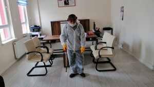 NEVŞEHİR'DE OKULLAR DEZENFEKTE EDİLİYOR