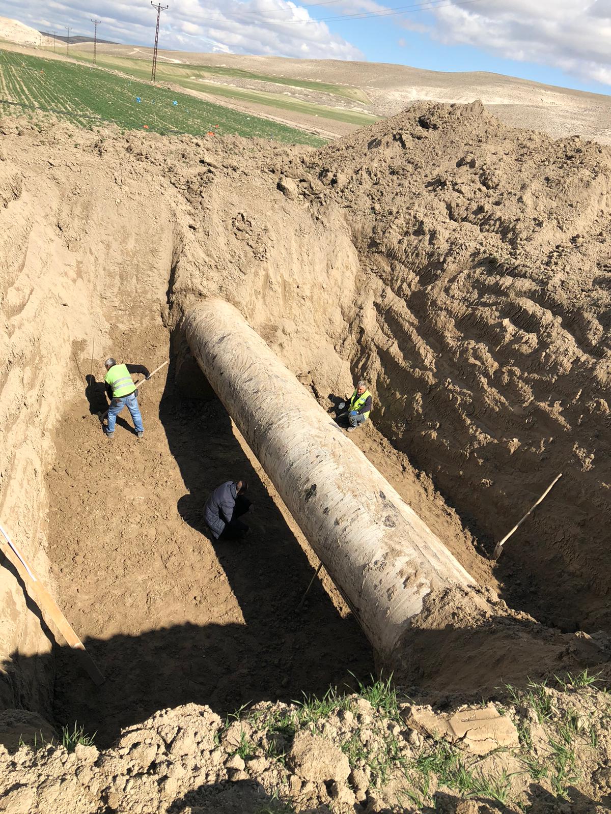 POLATLI İÇME SUYU HATTINA NEŞTER