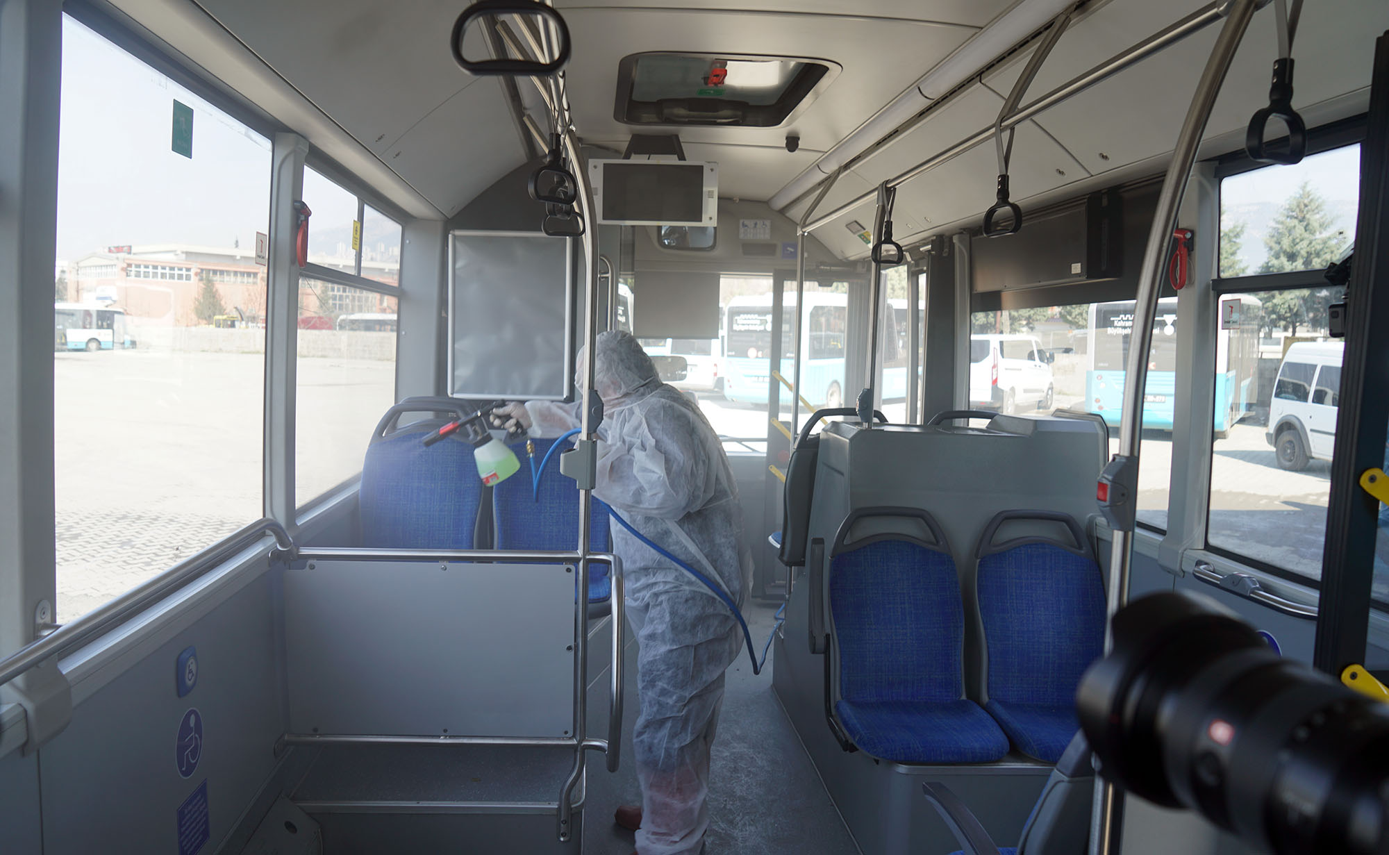 Toplu Taşıma Araçları Dezenfekte Edildi