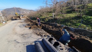 ÜÇ MAHALLEDE YAĞMUR SUYU HATTI ÇALIŞMASI