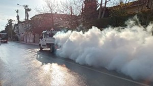 Urla'da Koronavirüs temizliği