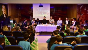 Yeşil- beyazlılar kritik maç öncesi öğrencilerle buluştu