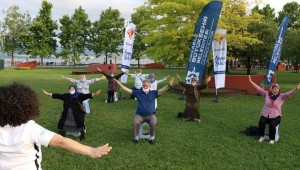 65 yaş üstü vatandaşlara açık havada egzersiz