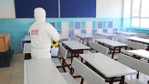 ATAŞEHİR'DE OKULLAR LGS ÖNCESİ DEZENFEKTE EDİLDİ