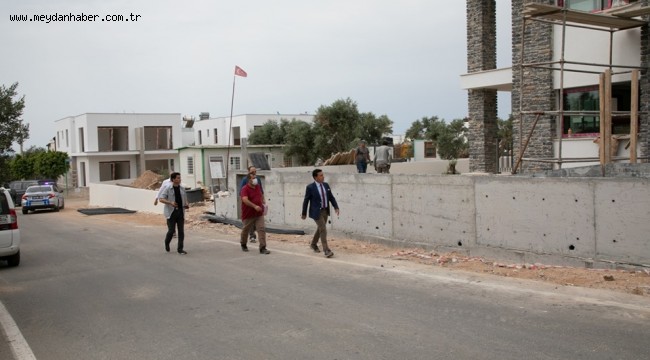 BAŞKAN ARAS, YAPIMI DEVAM EDEN PROJELERİ TEK TEK DENETLEDİ