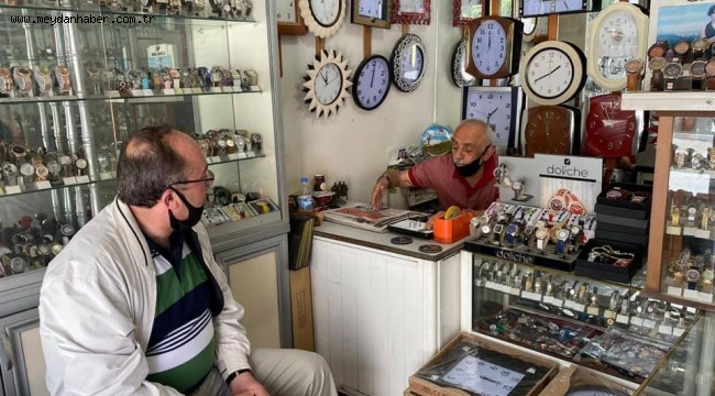 BAŞKAN ELÇİN ESNAFI ZİYARET ETTİ