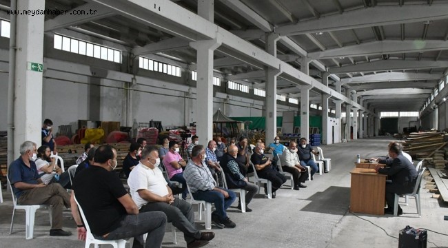 BAŞKAN ELÇİN, SANAYİ ESNAFI İLE TOPLANTI GERÇEKLEŞTİRDİ