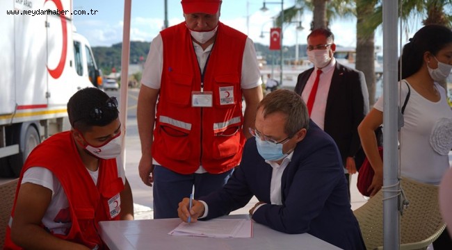BAŞKAN ERGİN KAN BAĞIŞINDA BULUNDU