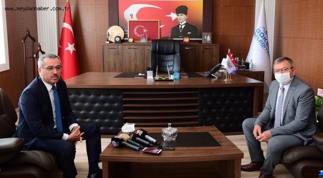 Başkan Güngör'den Göksun Belediyesine ziyaret