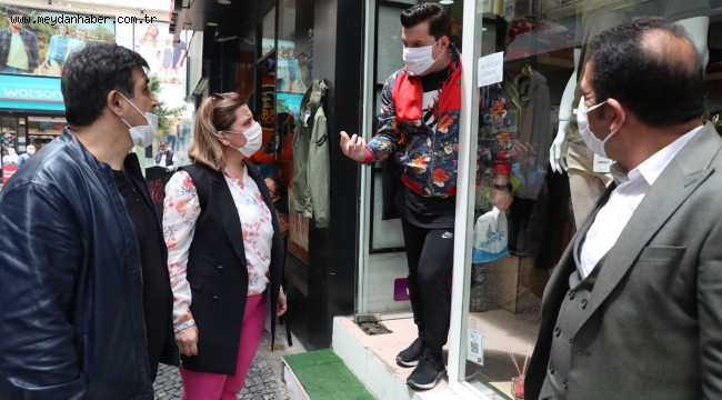 Başkan Hürriyet normalleşme adımıyla soluğu esnafın yanında aldı