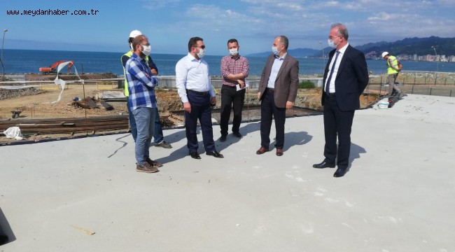 BAŞKAN METİN YAPIMI DEVAM EDEN "ÇAY ÇARŞISI" NDA İNCELEMELERDE BULUNDU