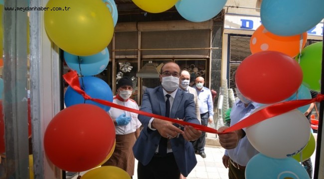 BAŞKAN MUSTAFA ÇÖL İŞ YERİ AÇILIŞINA KATILDI