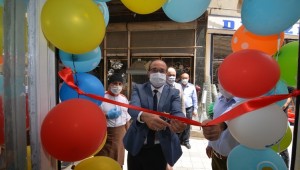 BAŞKAN MUSTAFA ÇÖL İŞ YERİ AÇILIŞINA KATILDI