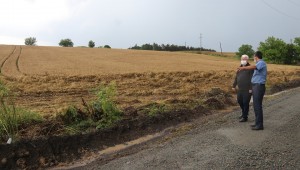 Başkan Yüksel Çiftçilere Geçmiş Olsun Ziyaretinde Bulundu