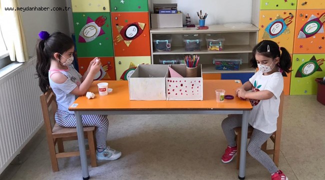 ÇANKAYA EVİNDEN MİNİKLERE MASKE