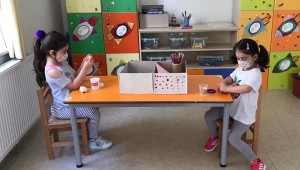 ÇANKAYA EVİNDEN MİNİKLERE MASKE