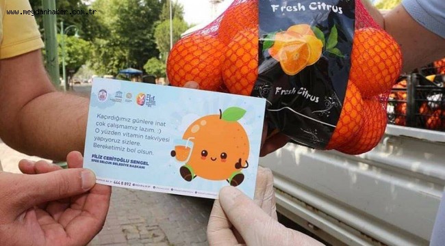 EFES SELÇUK BELEDİYESİ VİTAMİN DAĞITTI 