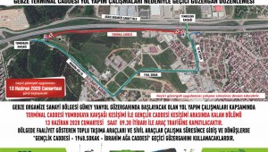 Gebze OSB'de geçici güzergâh uygulaması yapılacak