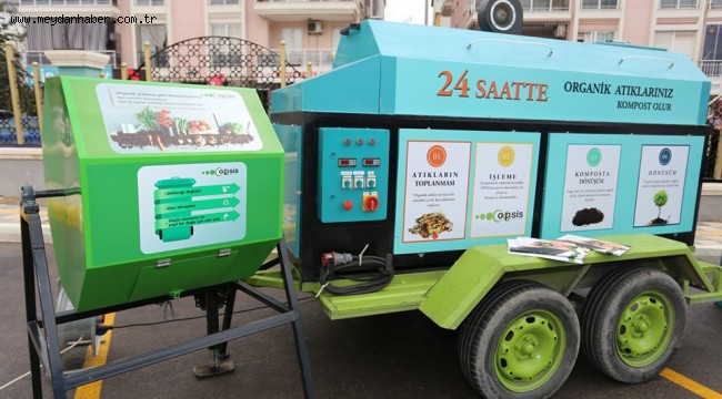 Kepez'den sera atıklarından kaliteli organik kompost