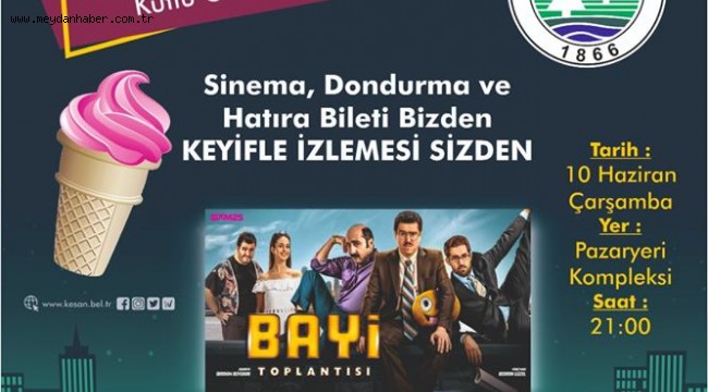 Keşan Belediyesi'nden Arabalı Sinema Gecesi…