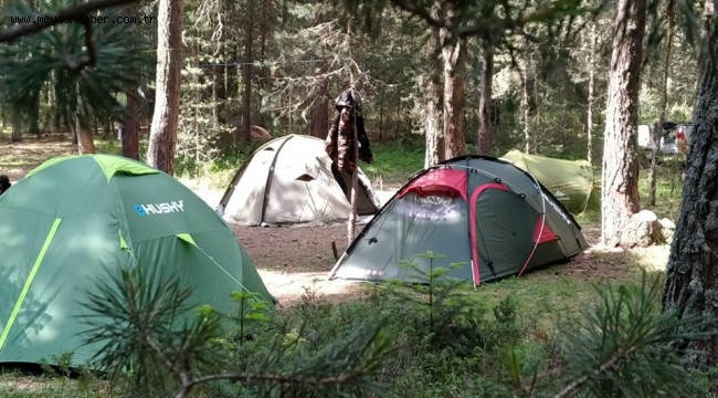 Kızılcahamam'da çadır kamplara yoğun ilgi