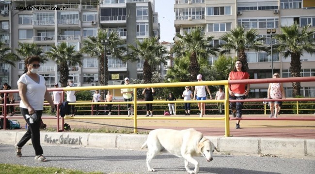 Konak'ta spor açık havaya taşındı