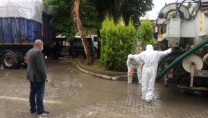 MASKİ, Saruhanlı'da Sağanak Yağışın Ardından Teyakuzdaydı