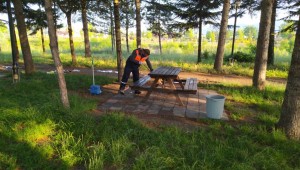 MELEN SU PARK'INDA TEMİZLİK ÇALIŞMASI YAPILDI