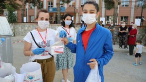 Menderes'te Sınav Günü Öğrenciler Unutulmadı