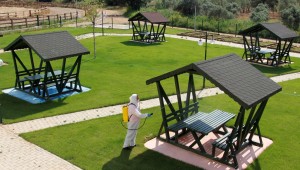 Ödemiş'te dezenfeksiyon mesaisi tam gaz