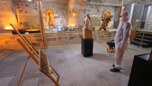 Odunpazarı'nda galeriler dezenfekte edildi