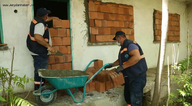 Odunpazarı'nda metruk yapılarda çalışmalar devam ediyor
