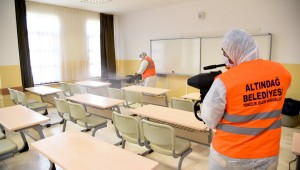 OKULLARDA SINAV DEZENFEKSİYONU BAŞLADI