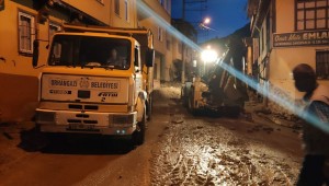 ORHANGAZİ BELEDİYESİ SEL YAŞANAN SÖLÖZ MAHALLESİNDE